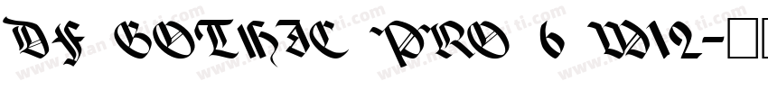 DF GOTHIC PRO 6 W12字体转换